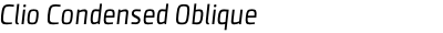 Clio Condensed Oblique